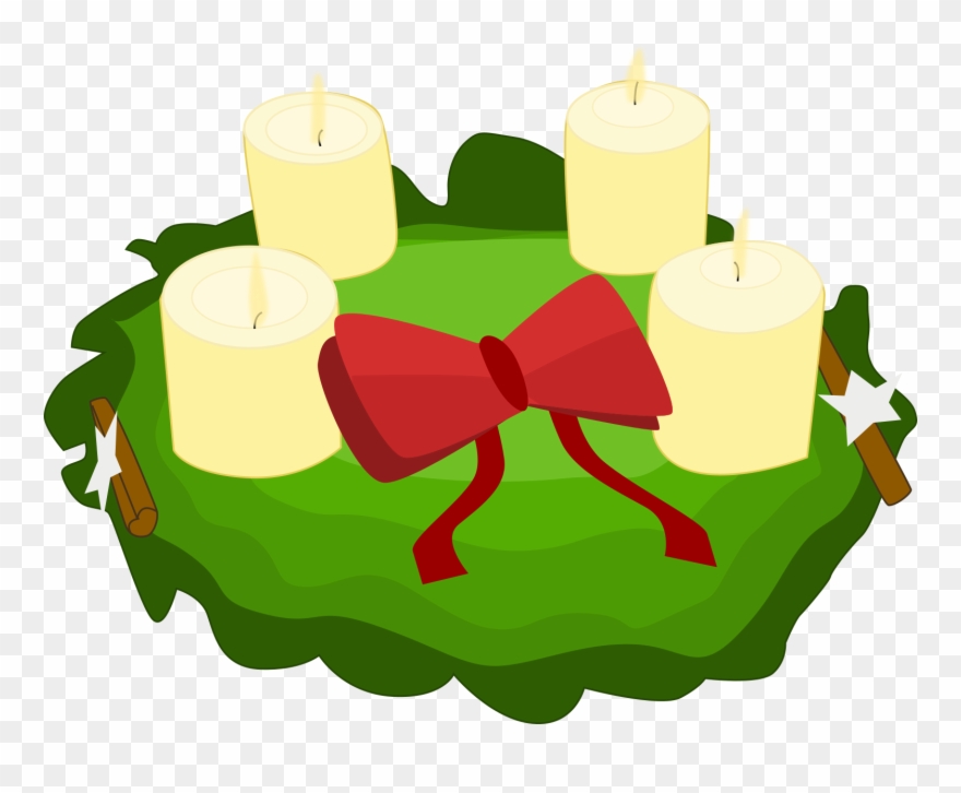 Wreath Clipart Cartoon - Der Advent Clipart - Png Download
