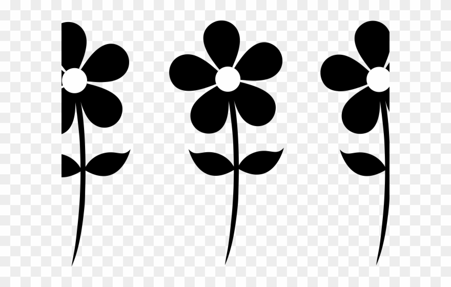 Daisy Clipart Silhouette - Flowers Clip Art - Png Download