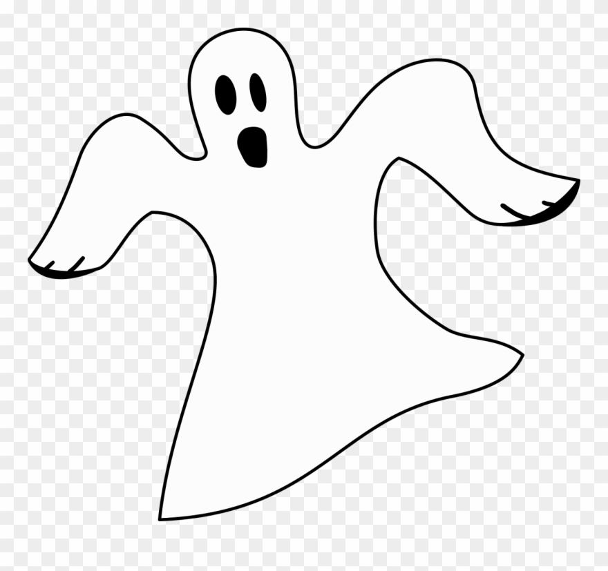 Ghost Drawing Computer Icons Coloring Book Art - Fantasma Blanco Y Negro Clipart