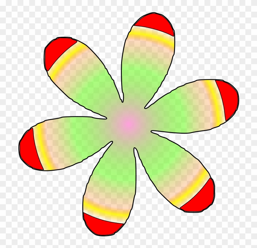 Flower Petal Outline - Clip Art - Png Download