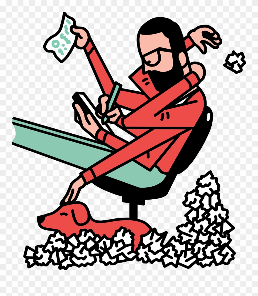 Busy Creative Working - Sam Island Clipart