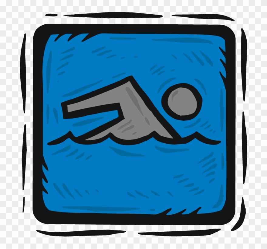 Medal Clipart Olympic Swimmer - Signs Of People Swimming - Png Download