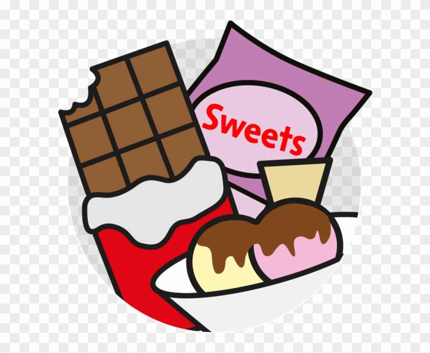 Food Clipart Chocolate - Sweets And Chocolate Cartoon - Png Download