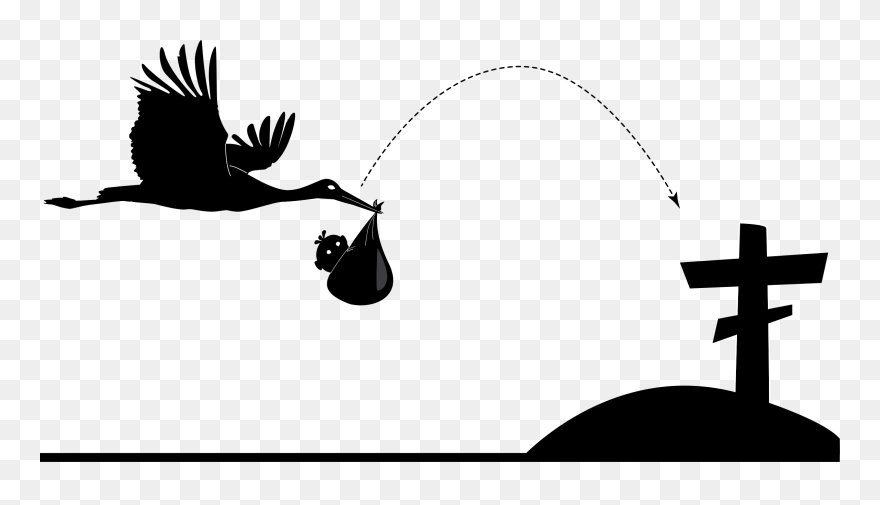 Grave Cemetery Infant Cots Bassinet - Do Berço Ao Túmulo Clipart