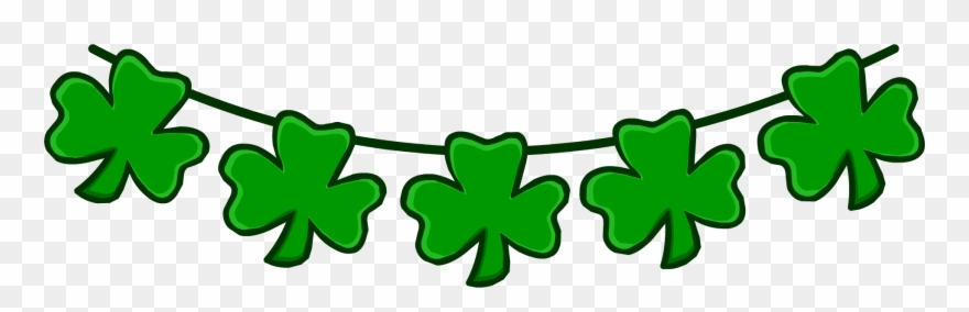 Clover Garland - St Patrick's Day 2011 Clipart