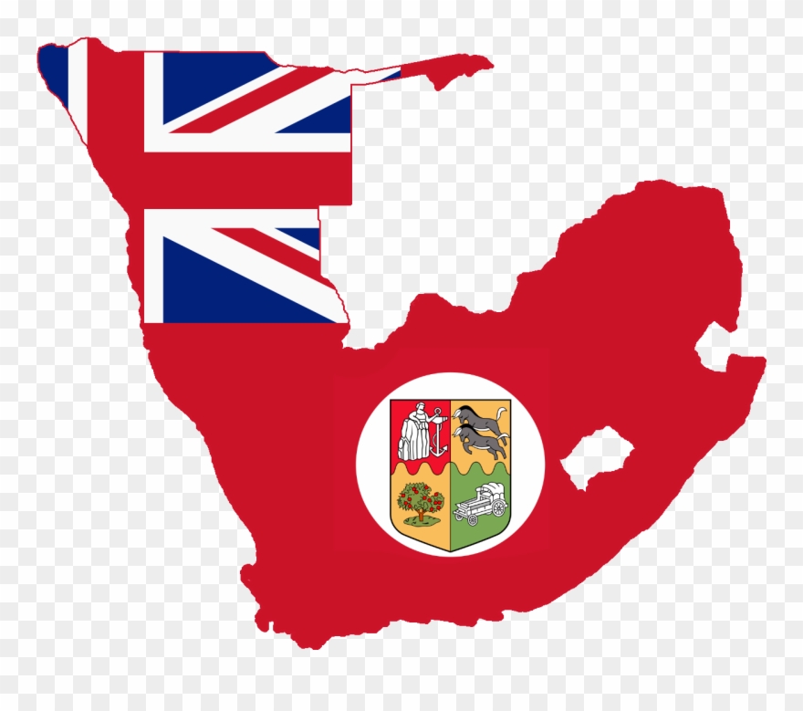 South Africa Flag Map - Union Jack Flag To Print Clipart
