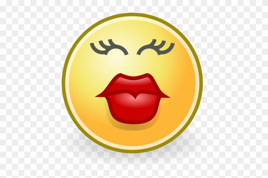 Tango Face Kiss Png Clip Arts - Smiley Face Kiss Transparent Png