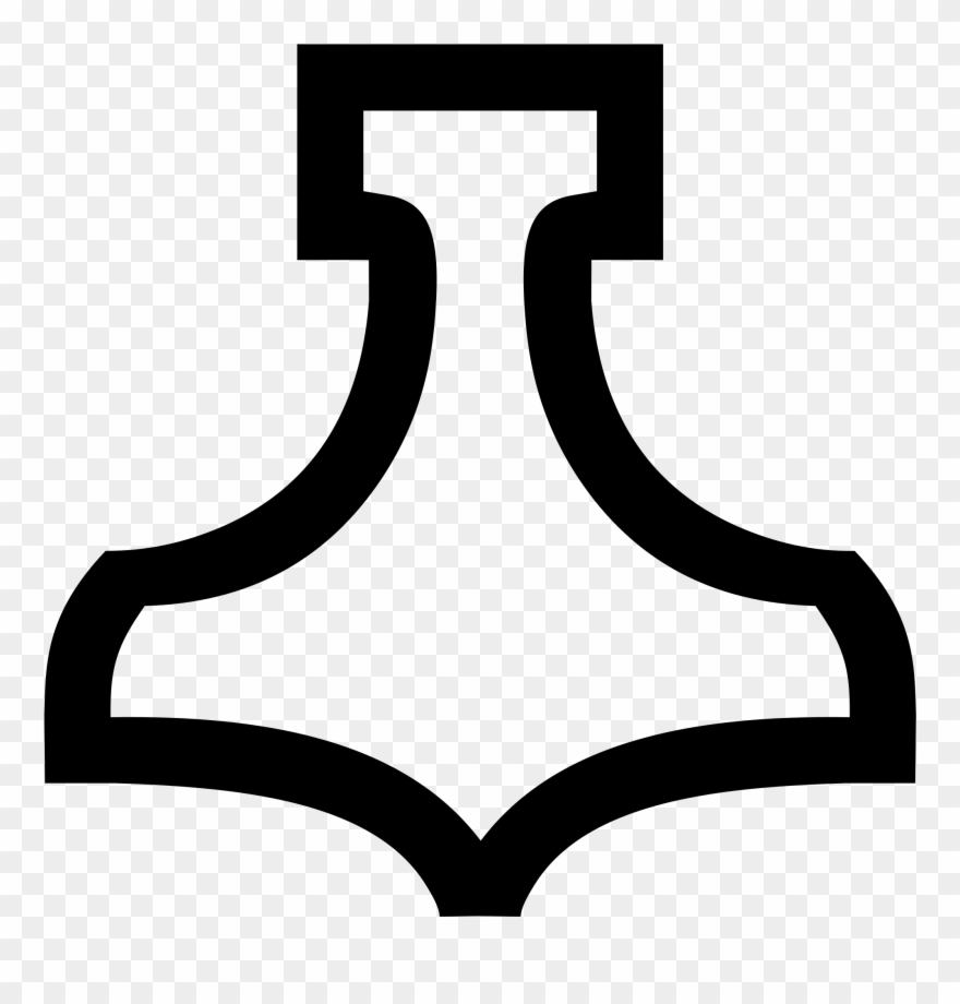 Download Thor Clipart Silhouette Thor's Hammer Symbol Png Transparent