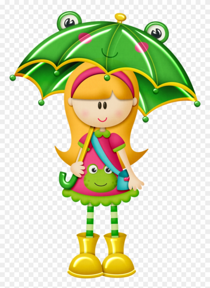 Niña - Buenos Dias Lluvia De Bendición Clipart