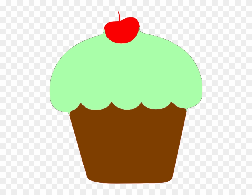 Birthday Cupcake Clipart - Green Cupcake Clipart Transparent - Png Download