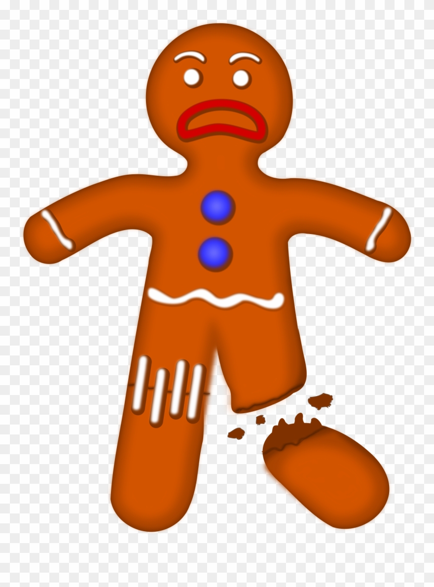 Big Image - Clipart Gingerbread Man - Png Download