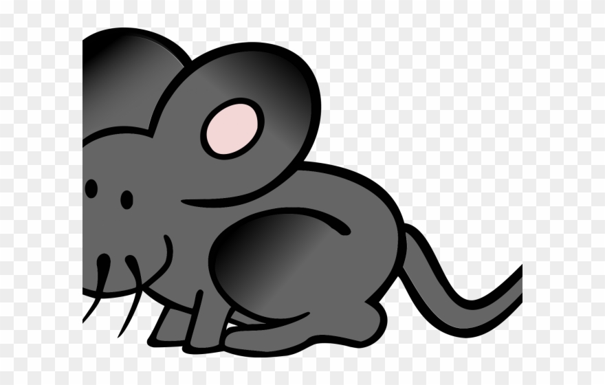 Computer Mouse Clipart Black And White - Custom Cartoon Mouse Shower Curtain - Png Download