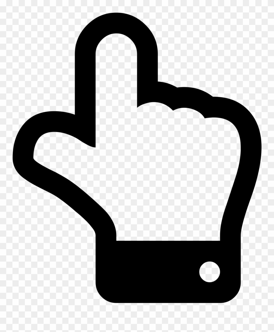 Click Here Hand Icon Png Www Pixshark Com Images Screen - Señalar Icono Png Clipart