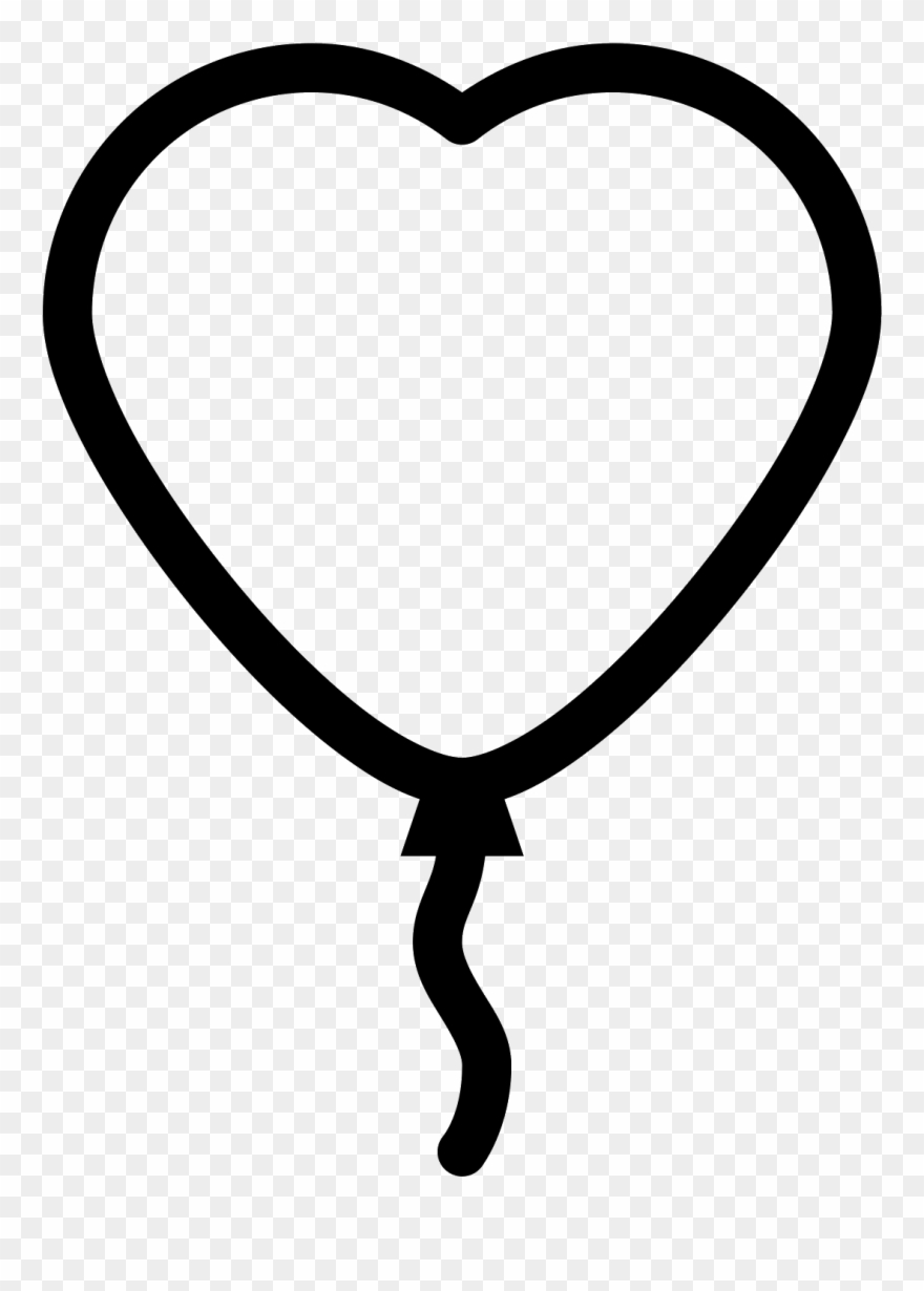 Heart Balloon Icon - Heart Clipart