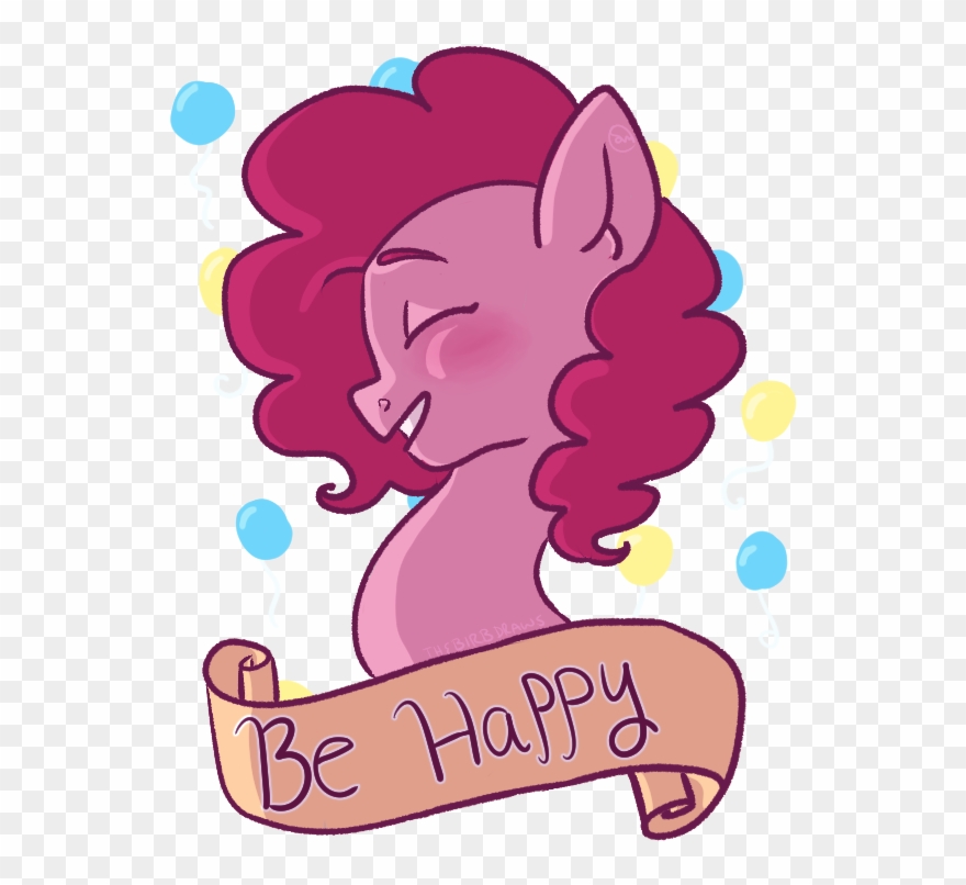 Thebirbdraws, Balloon, Earth Pony, Old Banner, Pinkie - Cartoon Clipart