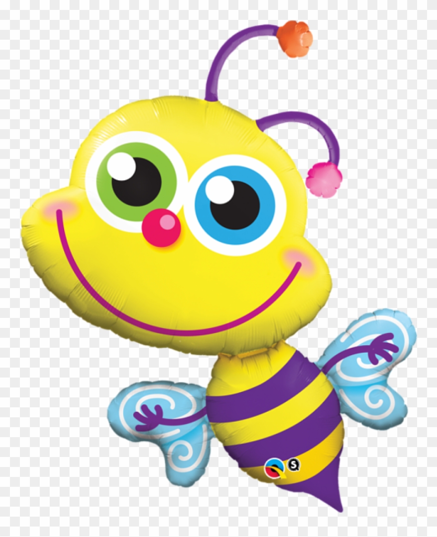 Bstn Animal Bee - 40" Shape Beaming Bee - Mylar Balloons Foil Clipart