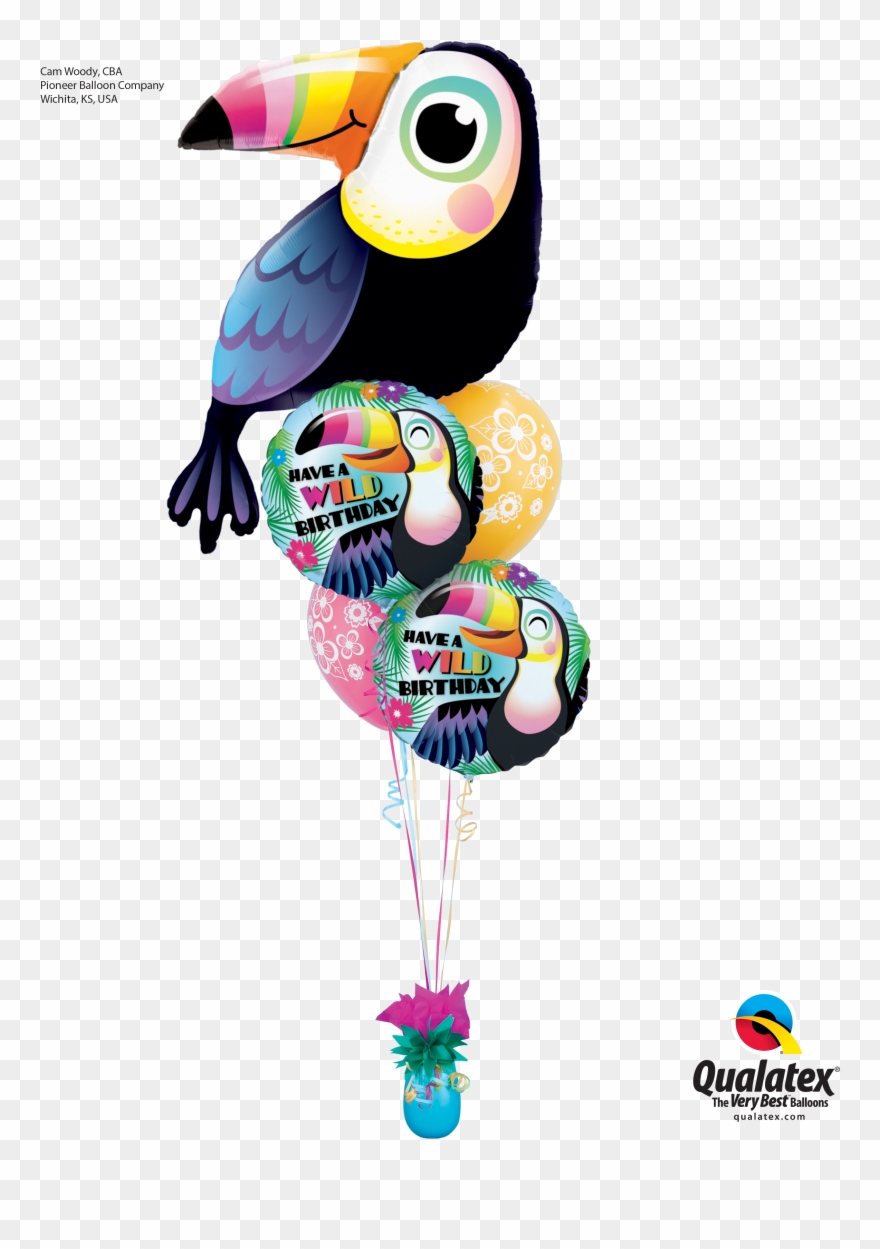 Get A Little Wild On Your Birthday With This Exotic - 15cm Qualatex Quick Link Balloons Assorted Colours Clipart