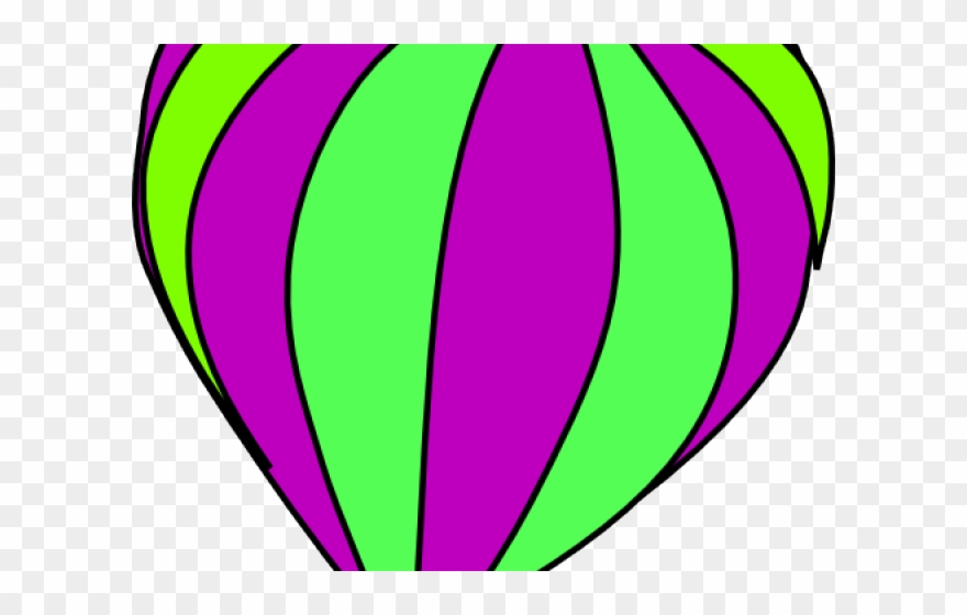 Hot Air Balloon Clipart Purple - Png Download