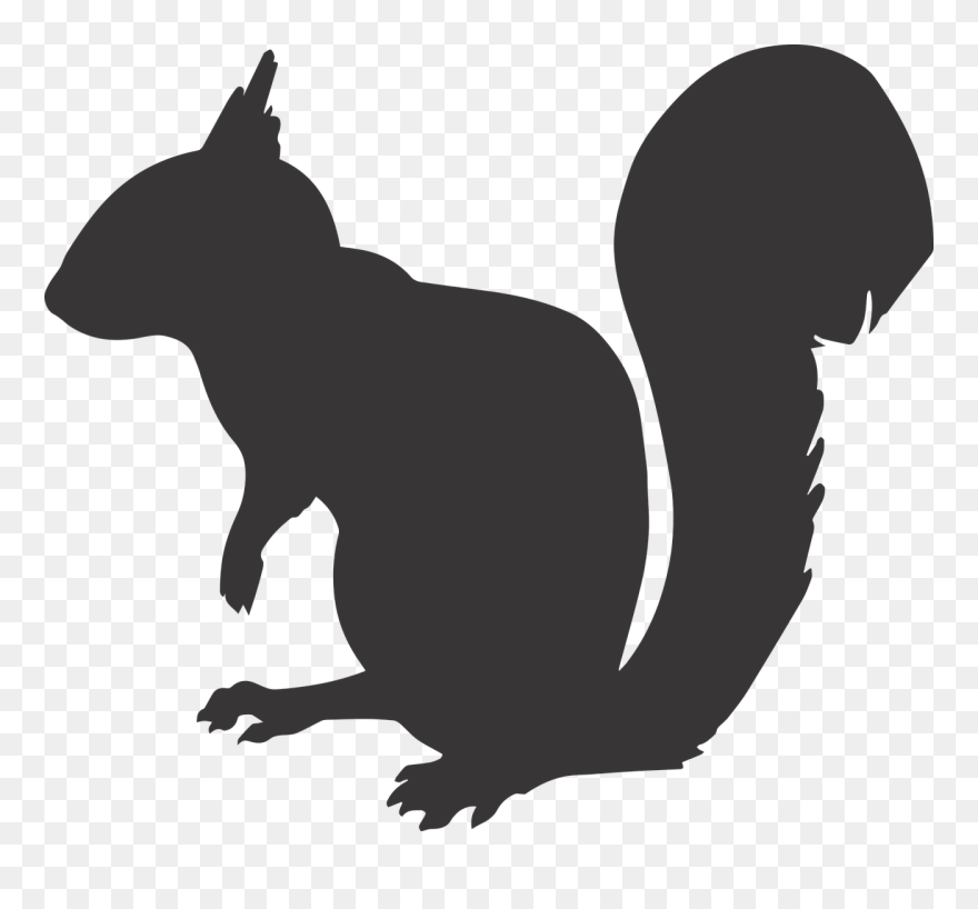 Ladybug Silhouette Cliparts 19, Buy Clip Art - Squirrel Silhouette Png Transparent Png