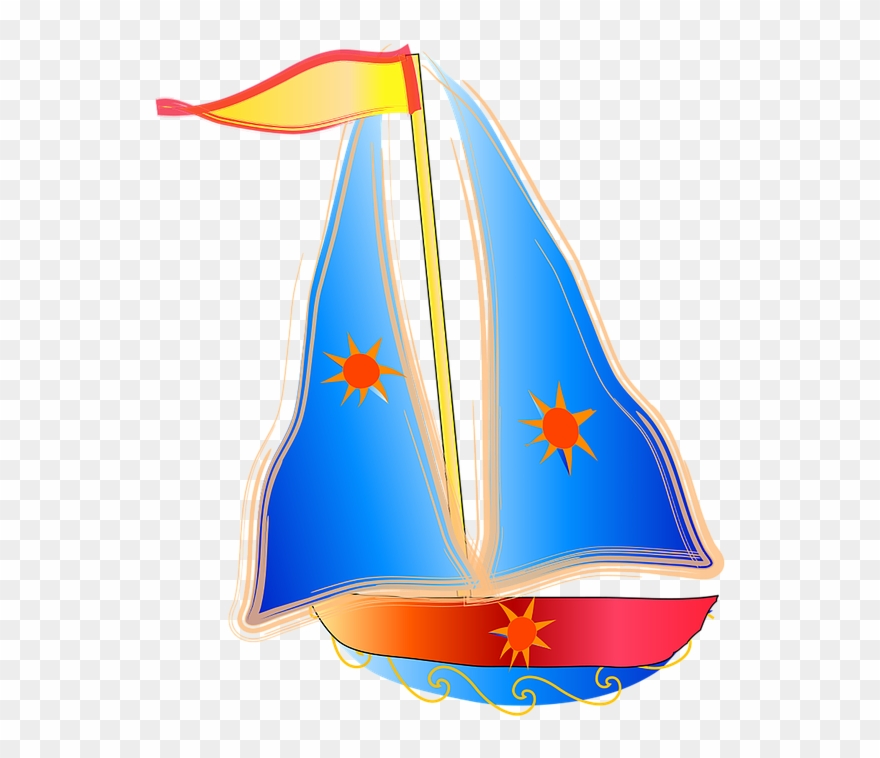 Barche A Vele Colorate Clipart