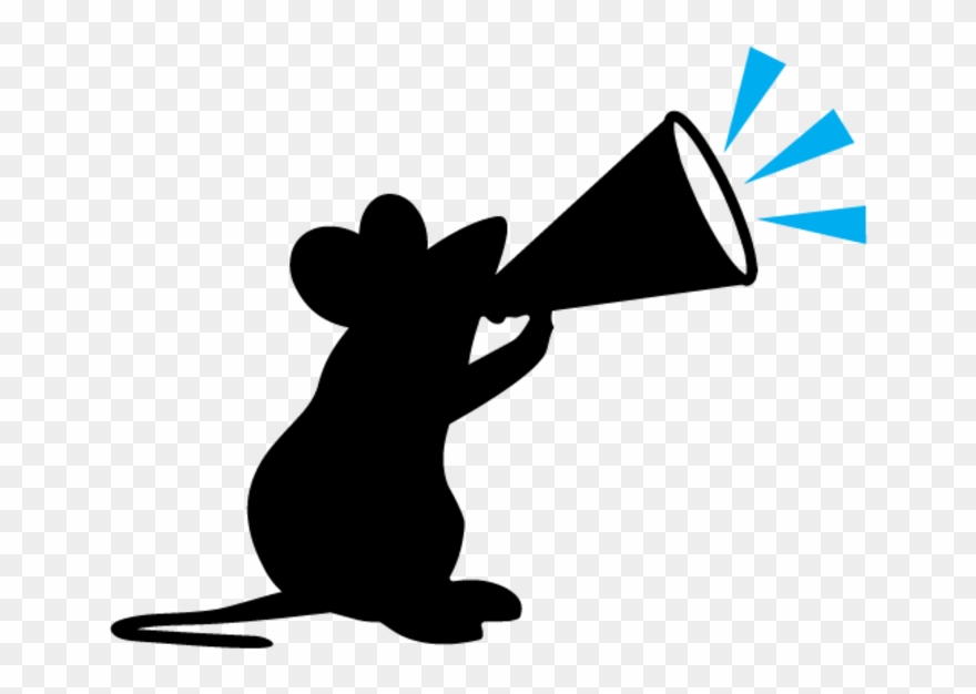 Mouse Shouting Clipart