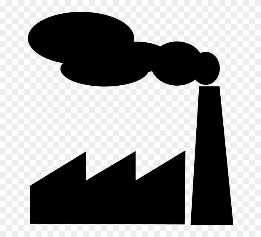 Factory Smoke Cliparts 13, Buy Clip Art - Industrial Revolution Clipart Bw - Png Download