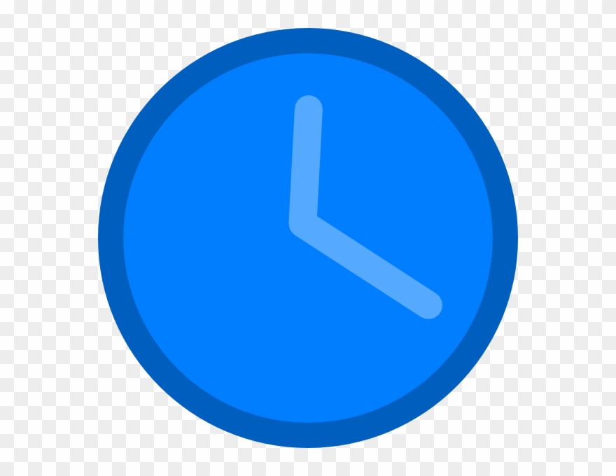 Clock Clipart Blue - Png Download
