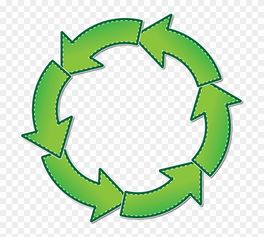 Circle, Arrow, Arrows, Six, Graphic, Green, Design - Portable Network Graphics Clipart