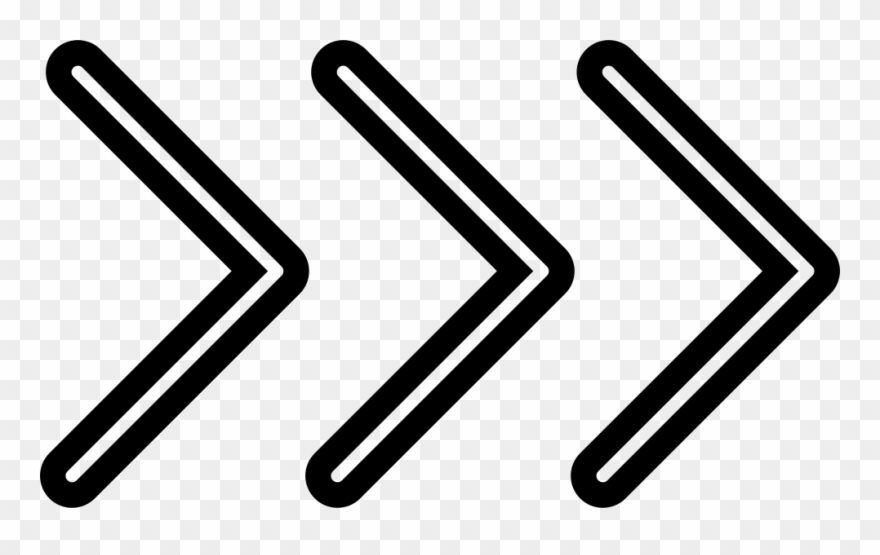 Three Chevron Arrows Pointing Right Comments - Chevron Arrows Png Clipart