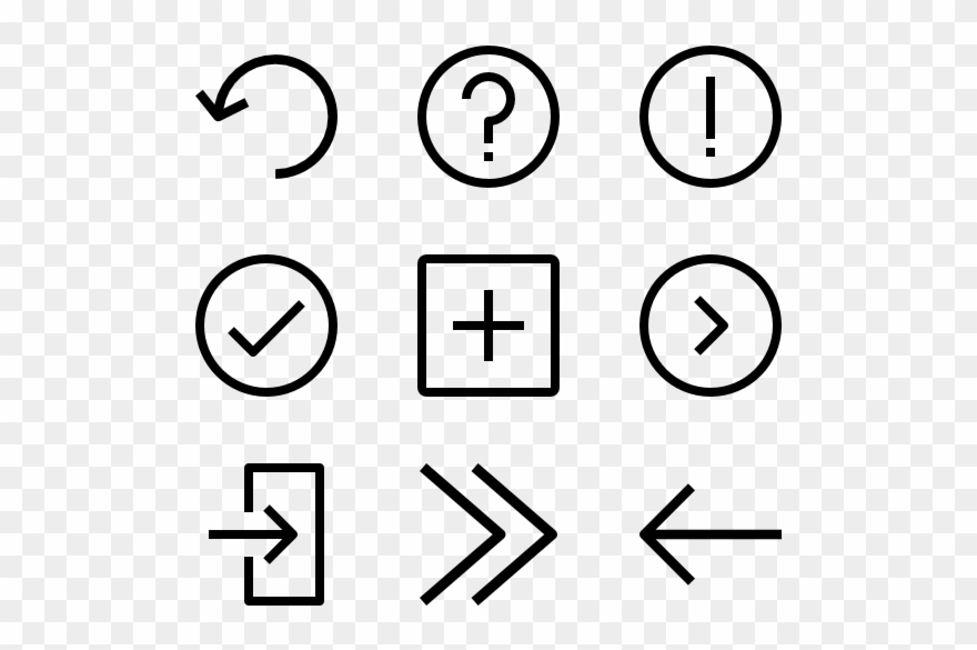 Arrow - Contact Icons Png Clipart