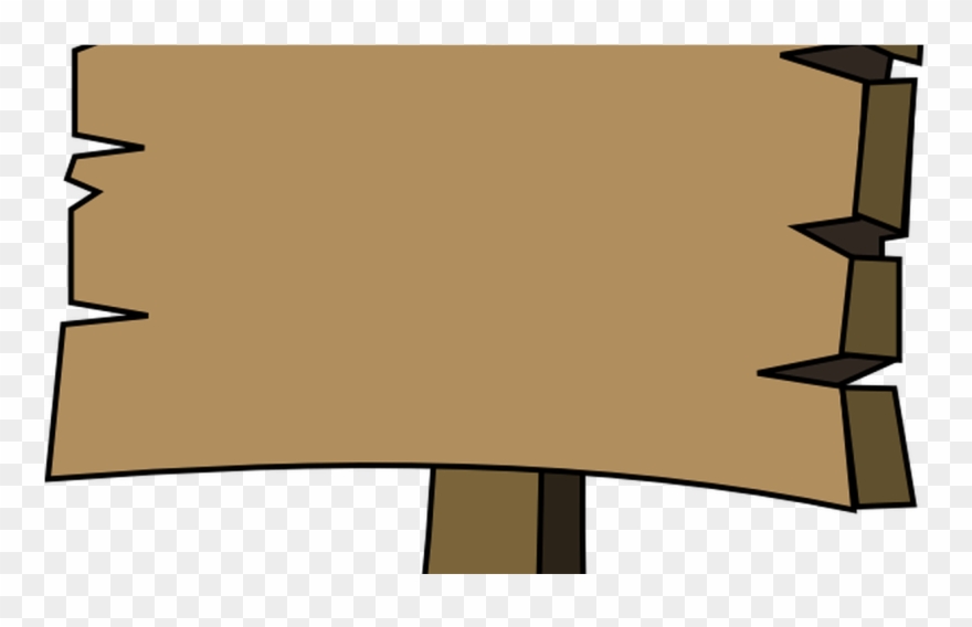 Cartoon Wooden Sign Thing Old Hanslodge Cliparts - Wood Sign Cartoon Png Transparent Png