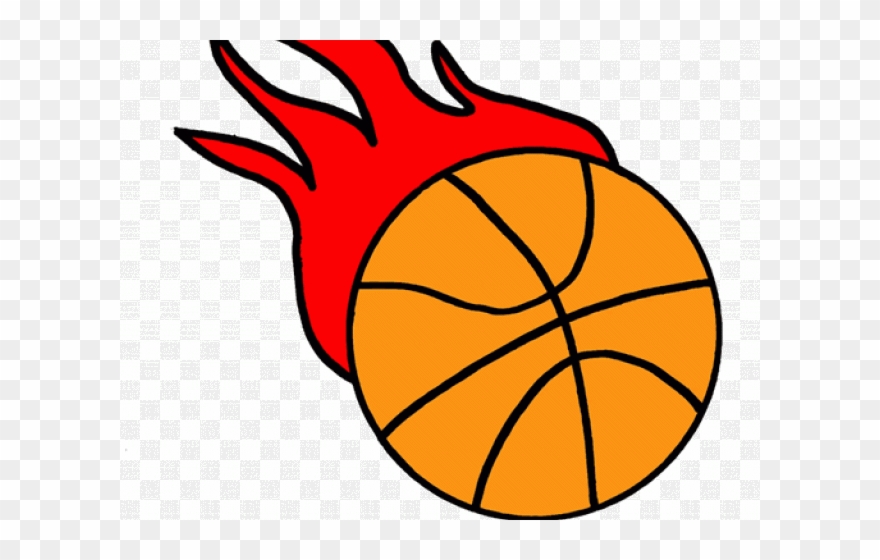 Basketball Clipart Flame - Flaming Basketball Clip Art - Png Download
