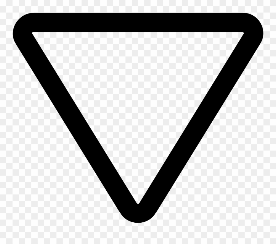 Triangle Arrow Icon - Png Caret Down White Clipart