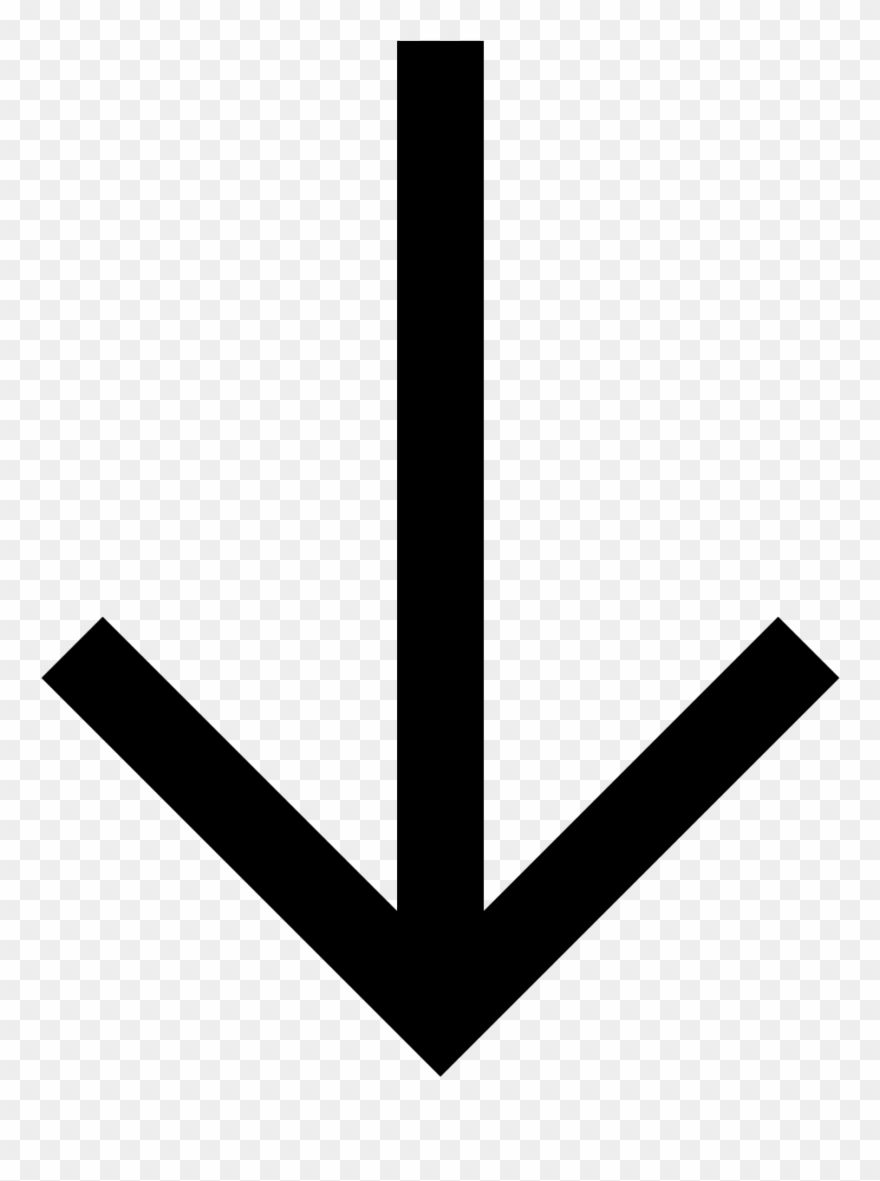 Clipart Of Arrows Pointing Down Cliparts - Arrow Down Svg - Png Download