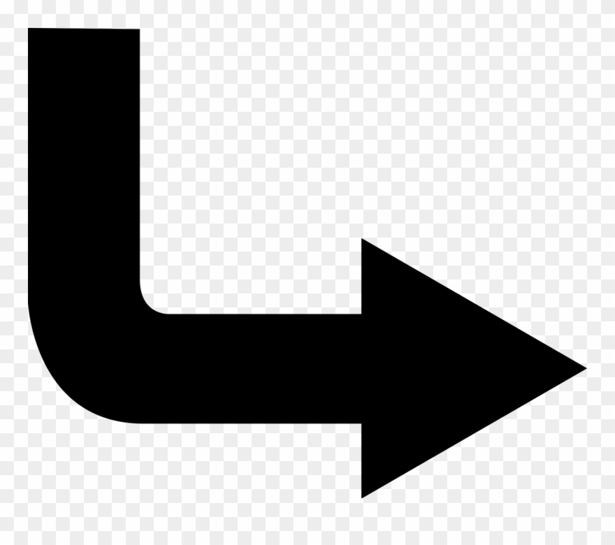 Ymele Utr Arrow Svg Wikip U01e3dia S U0113o Fr U0113o - Right Turn Arrow Png Clipart