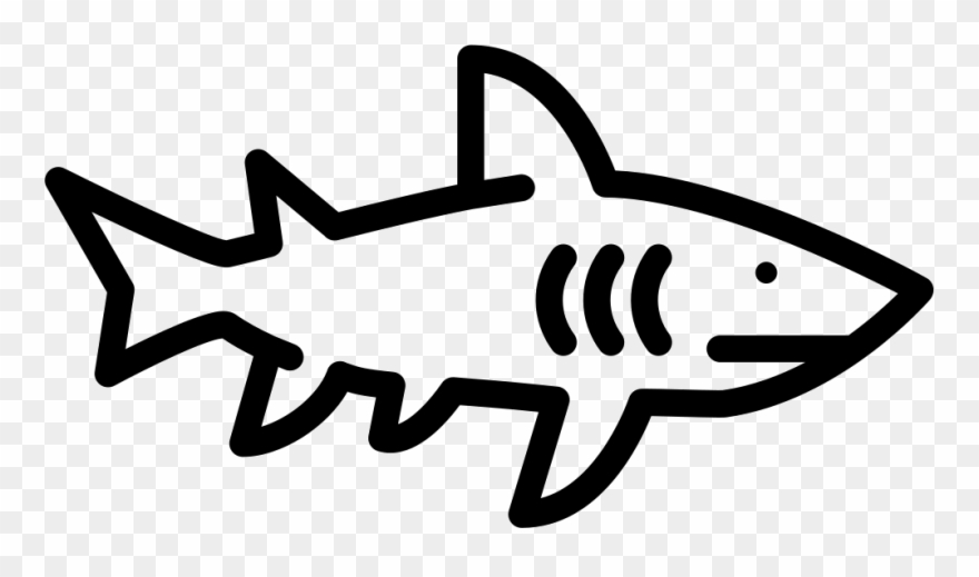 Danger, Move, Ocean, Sea, Shark Icon - Cartoon Shark Facing Right Clipart