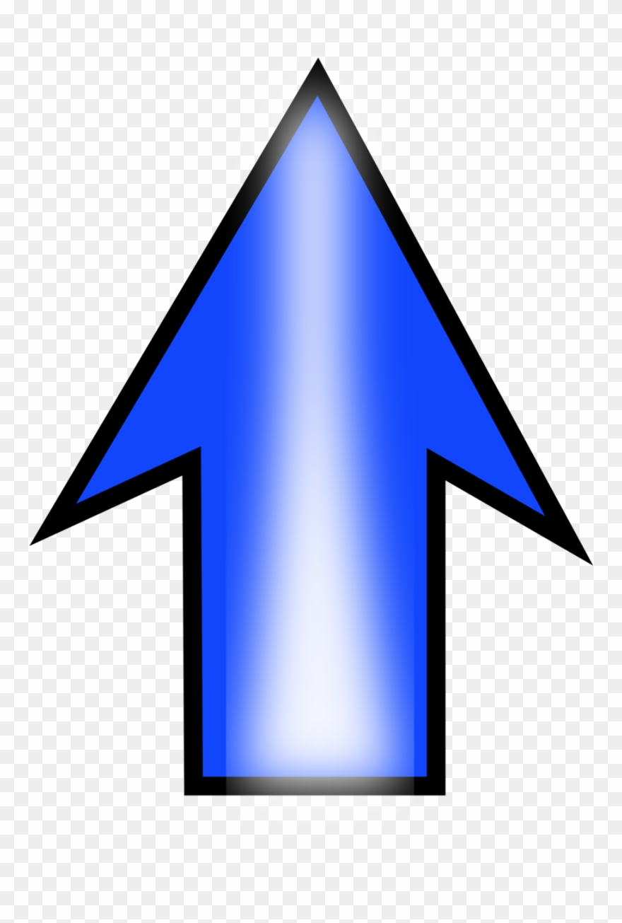 Illustration Of A Blue Arrow - Clip Art Arrow Pointing Upward - Png Download