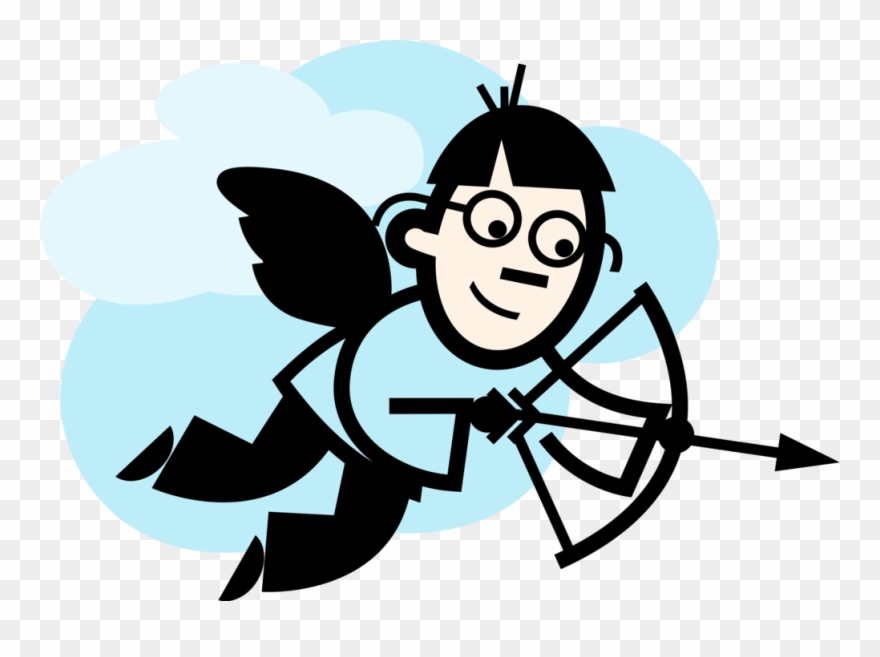 Vector Illustration Of Cupid God Of Desire And Erotic Clipart