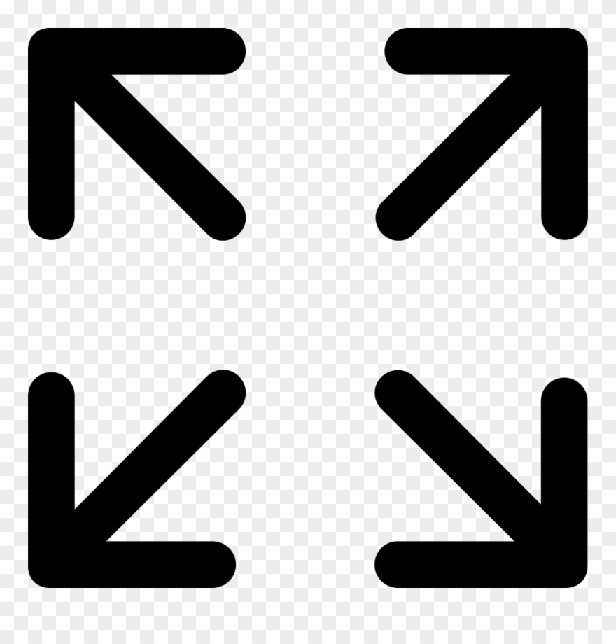 Expand Arrows Comments - Full Screen Icon Clipart