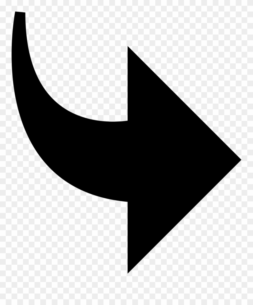 Left Curved Arrow Clipart - Black Curved Arrow Png Transparent Png