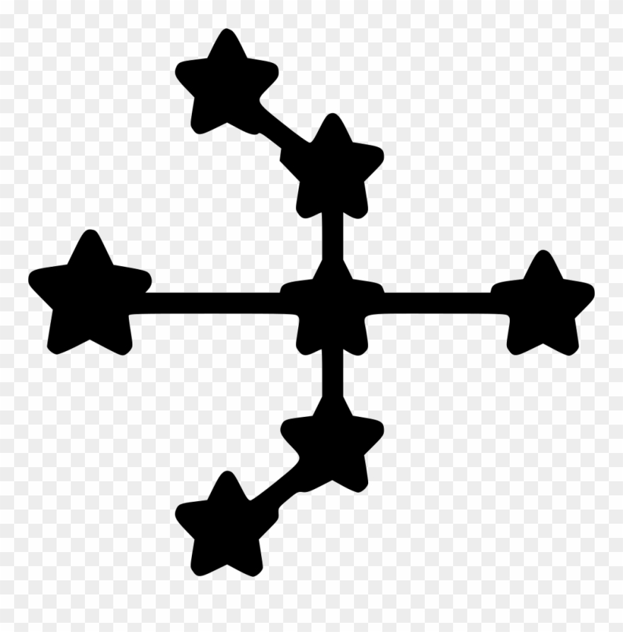 Star Pattern Galaxy U Niverse Shape Space Astrology - Cross Clipart