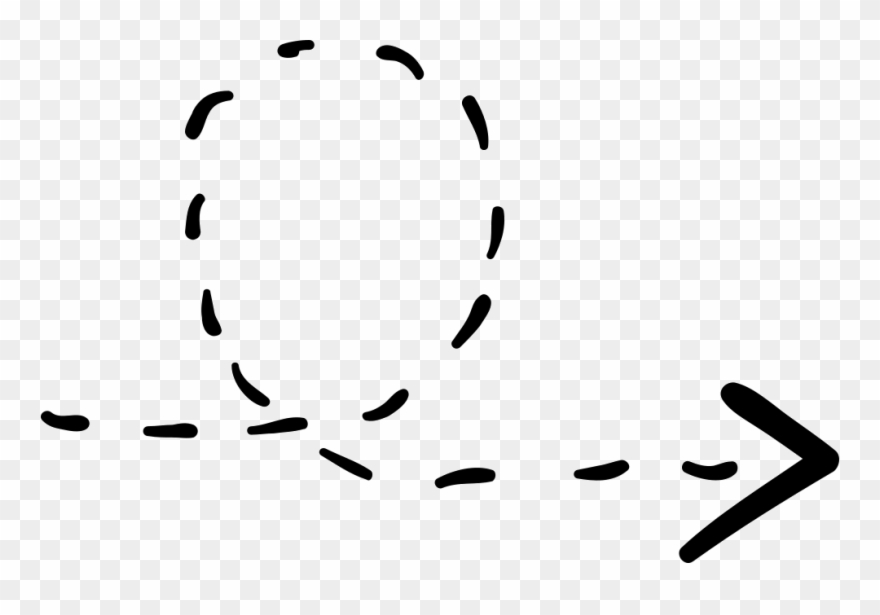 Rotated Right Arrow With Broken Line Comments - Flechas Png Clipart