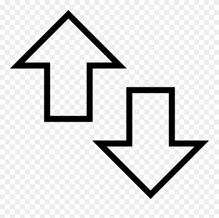 Up And Down Arrows Comments - Arrow Clipart