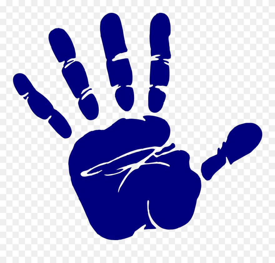 Blue Hands Clip Art - Png Download