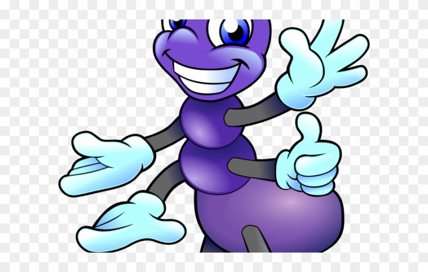 Ant Clipart Children's - Cartoon Purple Ants - Png Download