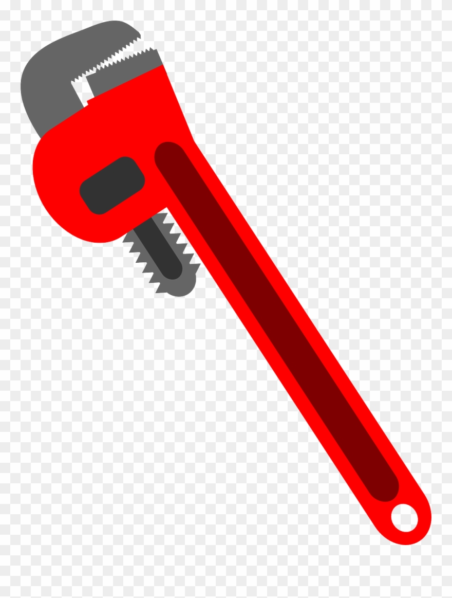Pipe Wrench Clip Art - Monkey Wrench Clipart - Png Download