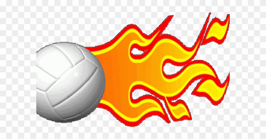 Animation Clipart Volleyball - Gif Flaming Soccer Ball - Png Download
