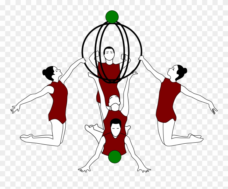 Big Image - Animadas De Gimnasia Acrobatica Clipart