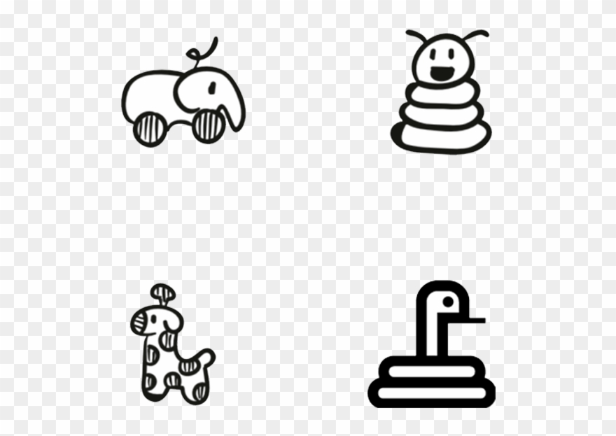 Hand Drawn Animal Doodle Icons - Icon Clipart