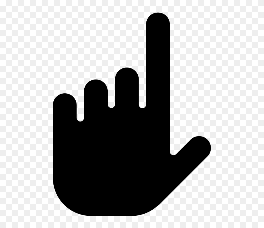 Hand Gesture Clipart Transportation Communication - Tangan Menunjuk Ke Atas - Png Download